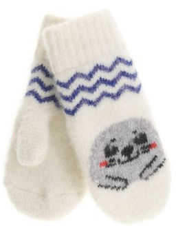 Варежки детские круговые Морской котик 0519-1 - Рассказовские варежки фото 2