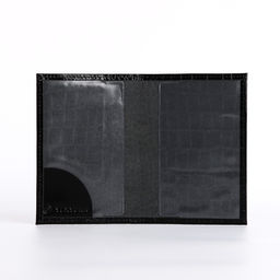 Обложка для паспорта TEXTURA, натуральная кожа, тиснение крокодил, чёрная