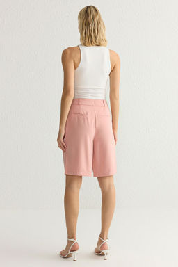 TRENDYOLMILLA Pembe Diz Boy Regular City Dokuma Sort & Bermuda TWOSS25SR00026 фото 6