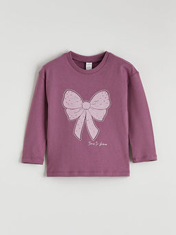 Uzun Kollu K?z ?ocuk Bask?l? 2li Ti??rt