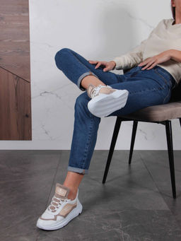 Кроссовки 150.236143w.белый-бежевый Rр/