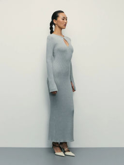 Платье миди с вискозой в составе / Zarina  фото 3