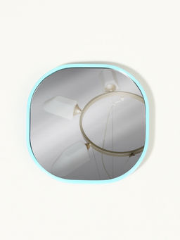 Зеркало карманное «Узор», с подставкой, 8×8 см, фиолетовое