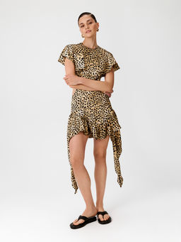 Infinity / Платье жен. Adil леопардовый принт