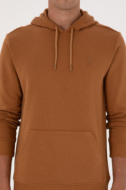 Erkek Regular Fit Kapi_onlu Camel Basic Sweatshirt Sepette S_rpriz _ndirim - U.s. polo assn фото 6