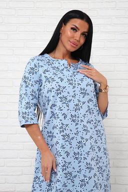 Сорочка теплая, футер с начесом (01035) - Плиона фото 59