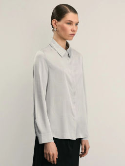 Атласная блузка с принтом / Zarina  фото 4