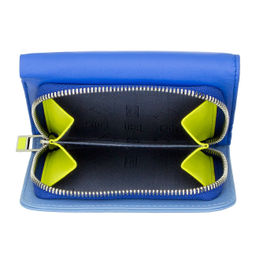 Итальянский кожаный кошелек DuDu серии Pemba | васильковый - Dudubags фото 5