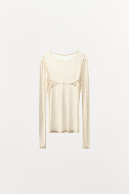 LYOCELL T-SHIRT WITH BACK DETAIL - Zara фото 5