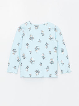 Bisiklet Yaka ?i?ek Desenli K?z Bebek Pijama Tak?m? - Waikiki фото 3