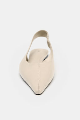 LEATHER SLINGBACK BALLERINA