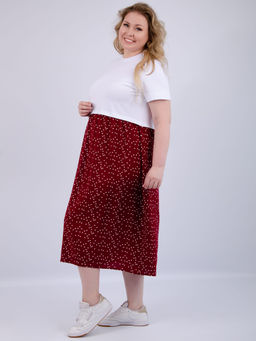 Платье Виттория, вискоза/кулирка До 60 размера - Малина фото 90