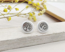 Серьги с керамикой