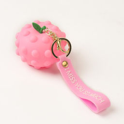 Мялка Яблоко на брелоке, цвета МИКС