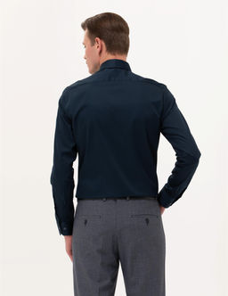 Lacivert Slim Fit Uzun Kollu Klasik G_mlek - Pierre cardin фото 5