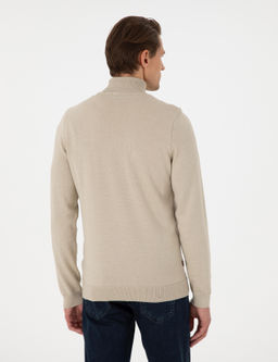 Kum Melanj Slim Fit Bal_k__ Yaka Triko Kazak - Pierre cardin фото 5