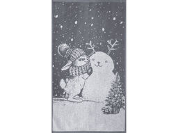 Полотенце махровое 6с103.412ж1 Зимняя забава(графит5) 50х90см