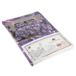 Пододеяльник 1,5 спальный "Виола" 145х215см, бязь 121г/м2, хлопок 100%, упаковка "классическая" ПВХ 28х41см, "Домашняя мода" (Россия)