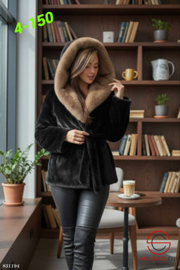 Шуба женская из искусственного меха