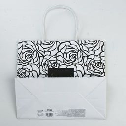 Пакет подарочный крафтовый Present for you, 25 22 12 см - Дарите счастье фото 4