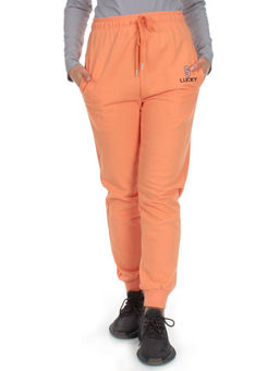 Q-02 ORANGE Брюки спортивные женские (85% хлопок, 15% полиэстер) - Фабричный китай фото 2