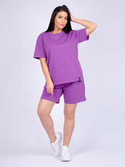 Костюм Лайф сирень, футер с лайкрой - Малина фото 11