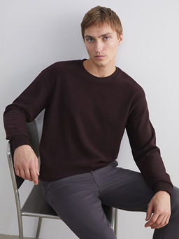 Bisiklet Yaka Erkek Sweatshirt