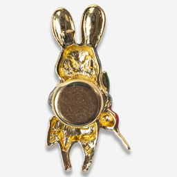 Брошь на магните в виде пасхального кролика металлическая - Модные истории фото 2