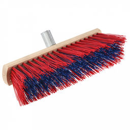 Щетка для пола деревянная 30см, втулка наклонная металлическая с резьбой д22мм, бук (Россия)