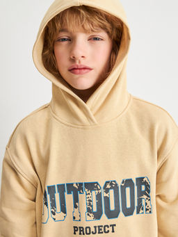 ACOOLA / Джемпер детский для мальчиков Zefir светло-серый принт фото 5