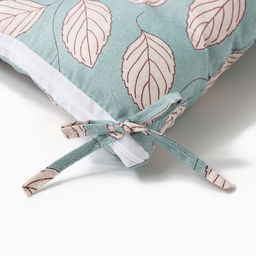 Подушка на стул «Этель. Листья», 40×40 см, зелёная