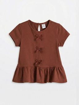 Fiyonk Detayl? K?z ?ocuk Ti??rt 2li