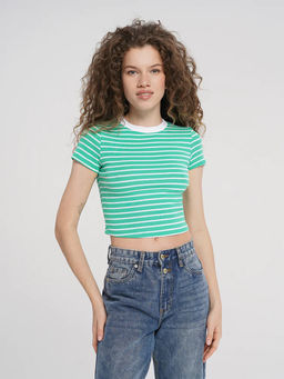 98146 Футболка с кор.рукавом ЗЕЛЕНЫЙ