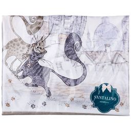 СКАТЕРТЬ КОТИКИ 140Х180 ,БЕЛЫЙ, 100 - Lefard фото 2