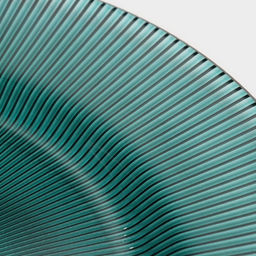 Тарелка-блюдо подстановочное Эмеральд, d=33 см, с серебряной отводкой, стекло, зелёная - Magistro фото 4