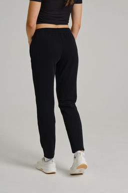 Брюки трикотажные удлиненные Черный