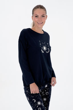 Kad_n Lacivert Pijama Tak_m_ Sepette S_rpriz _ndirim - U.s. polo assn фото 3