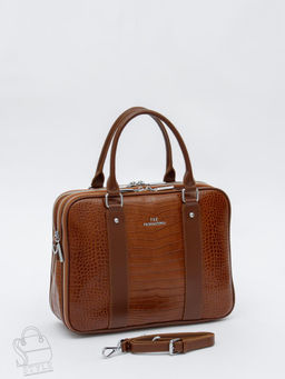 Сумка женская кожаная 2457Y caramel Polina&Eiterou