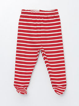 Beli Lastikli ?izgili Erkek Bebek Pijama Alt