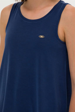 Женская темно-синяя футболка без рукавов - U.s. polo assn фото 7