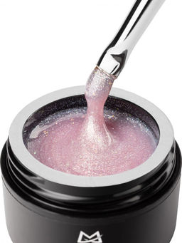 Manita Professional Гель моделирующий для ногтей с хлопьями юки / Builder Gel Moonlight №05, 15 мл
