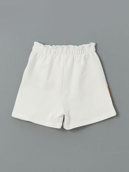 Beli Lastikli Kelebek Bask?l? K?z ?ocuk ?ort