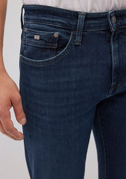 Martin Mavi Premium Puslu Koyu Mavi Jean Pantolon  фото 6