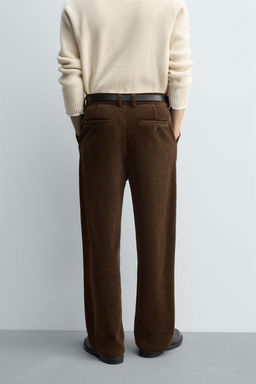 WIDE-LEG CORDUROY TROUSERS - Zara фото 3