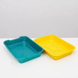 Туалет средний с сеткой 36 х 26 х 6,5 см, жёлтый/бирюзовый - Simaland фото 5