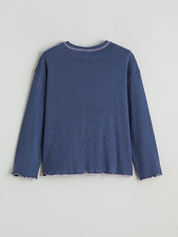 Bisiklet Yaka K?z ?ocuk Pijama Tak?m?