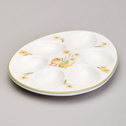 Блюдо для 6 яиц AGNESS SUNDAY 20,5*16*2,5 СМ керамика арт. 358-2314 - Полимербыт фото 3