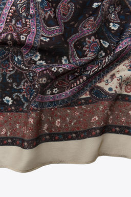 PRINTED SCARF WITH SILK - Zara фото 3
