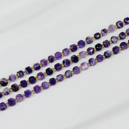 Бусины для украшений из Аметиста (40 бусин) 37 см