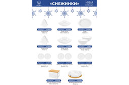 Банка д/печенья 19,5*19,5*10 см 900 мл Цветок Снежинки с дерев крышкой - Elan gallery фото 20